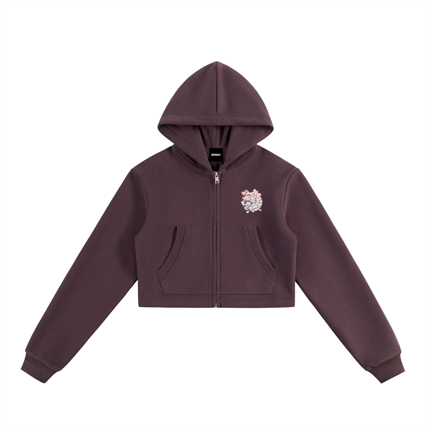 Gainwolf - Clock-it Cropped Hoodie